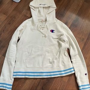 Champion reverse weave warm up sweatshirt women’s size medium m hoodie vtg